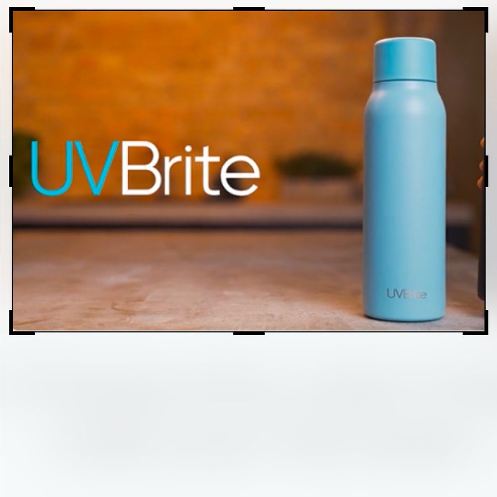 UVBrite Rechargeable stainless steel Water Purifier. Blue.